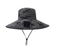 Sombrero de para fanáticos solares, gorra de sombra transpirable, gorro ventilado para exteriores, mini ventilador integrado, sombrero solar de ala ancha, tapa de refrigeración portátil