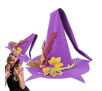 Sombrero de para niños, sombrero de para adultos, disfraz de de Halloween, sombrero puntiagudo con ala ancha para mujer, disfraz, , cosplay, accesorios, hogar, cocina, escuela