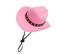 Sombrero de para perro, no tejido, ajustable, pequeño gorro para mascotas | Sombrero de para mascotas con correa cómoda, uso diario, carnaval, disfraz de perro Cоwboy con at |