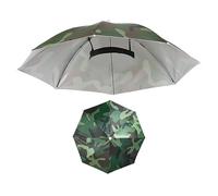Sombrero de paraguas con protección UV, impermeable, ajustable, ligero, equipo al aire libre para acampar, jardinería, playa, senderismo, , camuflaje, Refer to description