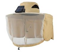 Sombrero De Paraguas Sombrero De Ventilador Solar con Solapa para El Cuello, Sombreros para El Sol Upf50+ con Modo De Alimentación Dual Y Ventilador De 3 Velocidades para Hombres, Pesca De Enfri