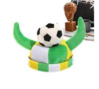 Sombrero de pelota de fútbol, gorros de peluche, sombrero de transpirable de 12 pulgadas con tela suave, ajuste cómodo con diseño ligero, accesorio de traje de fútbol para mujeres y hombres