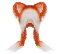 Sombrero de peluche para animales con orejas, divertido de peluche para orejas de animales, suave, cálido, ajustable y tierno, gorro de oreja que se mueve para niñas, Navidad, cumpleaños, cosplay