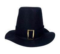 Sombrero de peregrino mixto - Sombrero ajustable de acción de gracias - Sombrero de alta forma para Cosplay - para hombres, mujeres, adultos, disfraces, cosplay, y eventos familiares otoñales