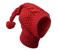 Sombrero de perro para perro, gorro cálido para perros, capucha para perros y cachorros, cuello y cabeza, protector de Knitting Hat, lindo para mascotas para acampar, gorro de punto de perro, invierno