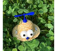 Sombrero de perro pequeño sombrero de paja para mascotas, bonito sombrero de disfraz de bambú-libélula para gatos, cachorros, sombrero de sol para perros pequeños, sombrero de sol para perros pequeños