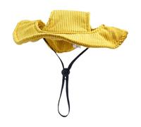 Sombrero de perro - perro gato de playa de verano de playa de pescador | Sombrero de protección solar para mascotas | Protección solar de borde ancho cómodo transpirable para hechizos
