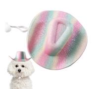 Sombrero de perro - Sombrero pirata | Traje de perro | Divertido Headgear ajustable de Halloween | Pequeño traje de gato Western Cowboy Cap | Sombreros de Halloween para la Cosplay Celebration