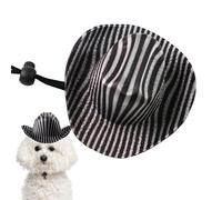 Sombrero de perro - Sombrero pirata | Traje de perro | Divertido Headgear ajustable de Halloween | Pequeño traje de gato Western Cowboy Cap | Sombreros de Halloween para la Cosplay Celebration
