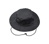 Sombrero de Pesca,Boonie Hat Sombrero de Verano con Correa de Barbilla Ajustable para Exteriores,Senderismo,Camping,Viajes Negro