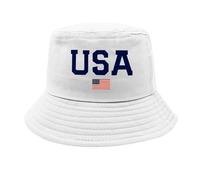 Sombrero de pesca para mujer, piel 4 de julio Independence Day American Honors, para adultos, unisex, para pesca, sombrero para el sol, color negro, gorro de baño para mujer, pelo largo, Blanco, Talla