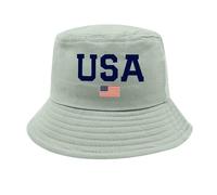 Sombrero de pesca para mujer, piel 4 de julio Independence Day American Honors, para adultos, unisex, para pesca, sombrero para el sol, color negro, gorro de baño para mujer, pelo largo, verde menta