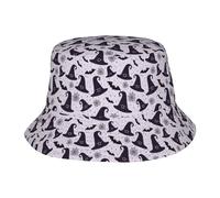 Sombrero De Pesca Plegable Gorra De Playa Sombrero De Bruja Murciélago Telaraña Portátil Sombrero De Playa para Mujer Cumpleaños Viaje
