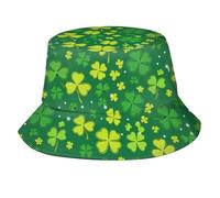 Sombrero De Pesca Trébol del Día De San Patricio 9 Sombrero De Cubo Unisex Divertido Sombreros Cubo para Excursionismo Mujer Exteriores Gorra Sol