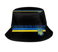 Sombrero De Pescador Apoyo A Ucrania. Bucket Hat Unisex Sombreros De Sol Plegable Sombreros De Cubo para Excursionismo Camping Verano