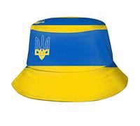 Sombrero De Pescador Bandera De Ucrania De Talla Única (Extragrande) Sombreros De Sol Unisex Gorro Pescador Plegable Bucket Hat para Excursionismo Pesca Verano