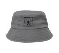 Sombrero De Pescador Bigfoot Me VIO, Pero Nadie Le Cree1 para Vintage Gorro Pescador Plegable Sombrero De Cubo Casual Bucket Hat para Senderismo Camping Viajes