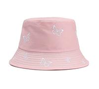 Sombrero de pescador bordado de doble cara para mujer, gorra de béisbol para hombre, rosa, Talla única