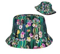 Sombrero De Pescador Cactus Cactus Flores Abstracto Secado Rápido Sombrero De Cubo Moda Gorro Pescador para Playa De Arena Aire Libre Surf