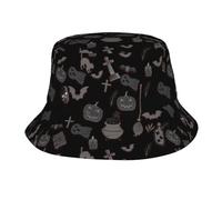 Sombrero De Pescador Calabaza Sol Gótico Cálidos Sombrero De Cubo Moda Gorro Pescador para Viaje Verano El Tiempo Libre