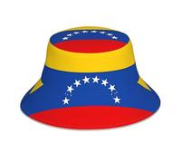 Sombrero de pescador con estampado de la bandera de Venezuela para hombres y mujeres, sombrero de pescador de verano, golf, pesca, divertido boonie de vacaciones al aire libre para hombres y mujeres