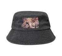 Sombrero de pescador de vaquero con fotos de perro, negro, retro y moderno, adecuado para todo tipo de actividades al aire libre