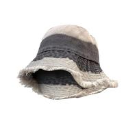 Sombrero de pescador de vaquero retro japonés para el gran alrededor del cubo, sombrero de platillo para hacer protector solar viejo y protector solar para la cara, sombrero pequeño sombrero de sol
