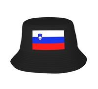 Sombrero De Pescador De Verano para Hombre Mujer Ligero Cómodo con Estampado De Bandera De Eslovenia para Viajes La Playa Actividades Al Aire Libre Gorra Ligera con Protección UV para Unisex