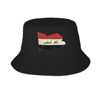 Sombrero De Pescador De Verano para Hombre Mujer Ligero Cómodo con Estampado De Bandera De Irak para Viajes La Playa Actividades Al Aire Libre Gorra Ligera con Protección UV para Hombre Mujer Unisex