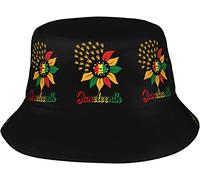 Sombrero De Pescador Girasol Historia Negra Afroamericana Gorro Pescador Colores Bucket Hat Cómodo Sombreros De Sol para Pesca Viaje Excursionismo