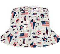 Sombrero De Pescador Justo Aquí para Celebrar El 4 De Julio, Día De La Independencia Gorro Pescador Colores Bucket Hat Plegable Sombreros De Cubo para Pesca Verano Excursionismo