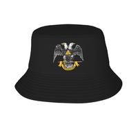 Sombrero De Pescador La Masonería Y El Rito Escocés Gorro Pescador Unisex Bucket Hat Plegable Sombrero De Cubo para Viajes Senderismo Pescar
