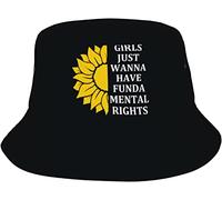 Sombrero De Pescador Las Chicas Sólo Quieren Tener Derechos Fundamentales Gorro Pescador Moda Sombreros De Cubo Unisex Sombreros De Sol para Excursionismo Camping Viaje