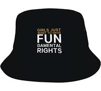 Sombrero De Pescador Las Chicas Sólo Quieren Tener Derechos Fundamentales Sombreros De Cubo Unisex Bucket Hat Moda Sombreros De Sol para Camping Excursionismo Verano