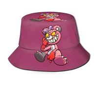 Sombrero De Pescador Maldad Rosa Bucket Hat Cómodo Sombreros De Cubo Moda Gorro Pescador para Excursionismo Pesca Caza