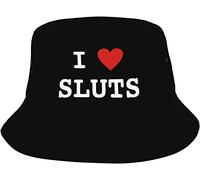 Sombrero De Pescador Me Encantan Las Putas Bucket Hat Colores Sombreros De Sol Cómodo Gorro Pescador para Caza Senderismo Viaje