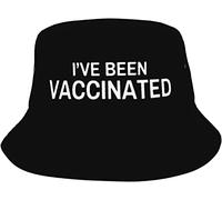 Sombrero De Pescador Me Han Vacunado Sombreros De Sol Cómodo Sombreros De Cubo Moda Bucket Hat para Verano Excursionismo Senderismo