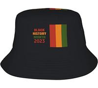 Sombrero De Pescador Mes De La Historia Negra 2023 Bucket Hat Unisex Sombreros De Cubo Moda Sombreros De Sol para Pesca Senderismo Verano