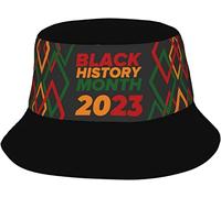 Sombrero De Pescador Mes De La Historia Negra 2023 Bucket Hat Unisex Sombreros De Sol Moda Sombreros De Cubo para Viaje Verano Pesca