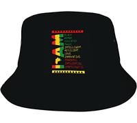Sombrero De Pescador Mes De La Historia Negra 2023 Sombreros De Cubo Cómodo Bucket Hat Unisex Gorro Pescador para Viaje Excursionismo Caza