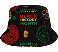 Sombrero De Pescador Mes De La Historia Negra 2023 Sombreros De Cubo Cómodo Bucket Hat Unisex Sombreros De Sol para Camping Playa Excursionismo