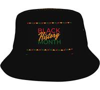 Sombrero De Pescador Mes De La Historia Negra 2023 Sombreros De Cubo Plegable Bucket Hat Unisex Gorro Pescador para Viaje Verano Playa