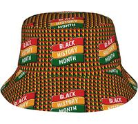 Sombrero De Pescador Mes De La Historia Negra 2023 Sombreros De Cubo Unisex Bucket Hat Colores Gorro Pescador para Pesca Verano Excursionismo