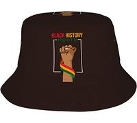 Sombrero De Pescador Mes De La Historia Negra 2023 Sombreros De Sol Cómodo Gorro Pescador Casual Bucket Hat para Viaje Excursionismo Caza