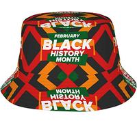 Sombrero De Pescador Mes De La Historia Negra 2023 Sombreros De Sol Moda Gorro Pescador Colores Bucket Hat para Excursionismo Viaje Caza