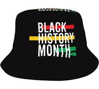 Sombrero De Pescador Mes De La Historia Negra Bucket Hat Unisex Sombreros De Cubo Moda Sombreros De Sol para Camping Pesca Senderismo