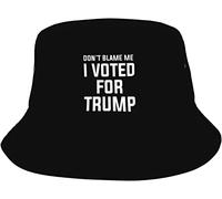 Sombrero De Pescador No Me Culpes, No Voté por Ti Bucket Hat Plegable Gorro Pescador Casual Sombreros De Sol para Pesca Senderismo Verano