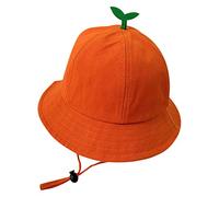 Sombrero de pescador para bebé al aire libre, gorro de sol con estampado para niños pequeños, gorras de béisbol para hombre, naranja, Talla única