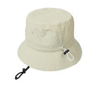 Sombrero de pescador para mujer, sombrero de sol para primavera, verano, color sólido, para playa, sombrero de lavabo para mujer, sombrero pequeño, beige, Talla única