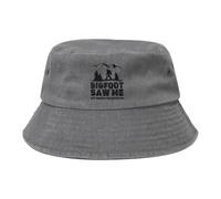 Sombrero De Pescador Sasquatch Bigfoot Me VIO Pero Nadie Le Cree2 para Vintage Bucket Hat Unisex Sombrero De Cubo Plegable Gorro Pescador para Senderismo Camping Viajes